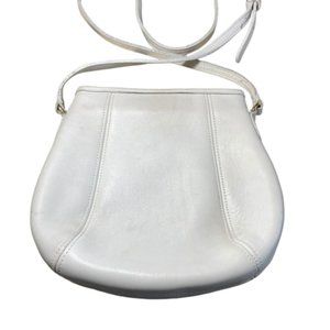 vintage COACH small framed 9990 White leather crossbody